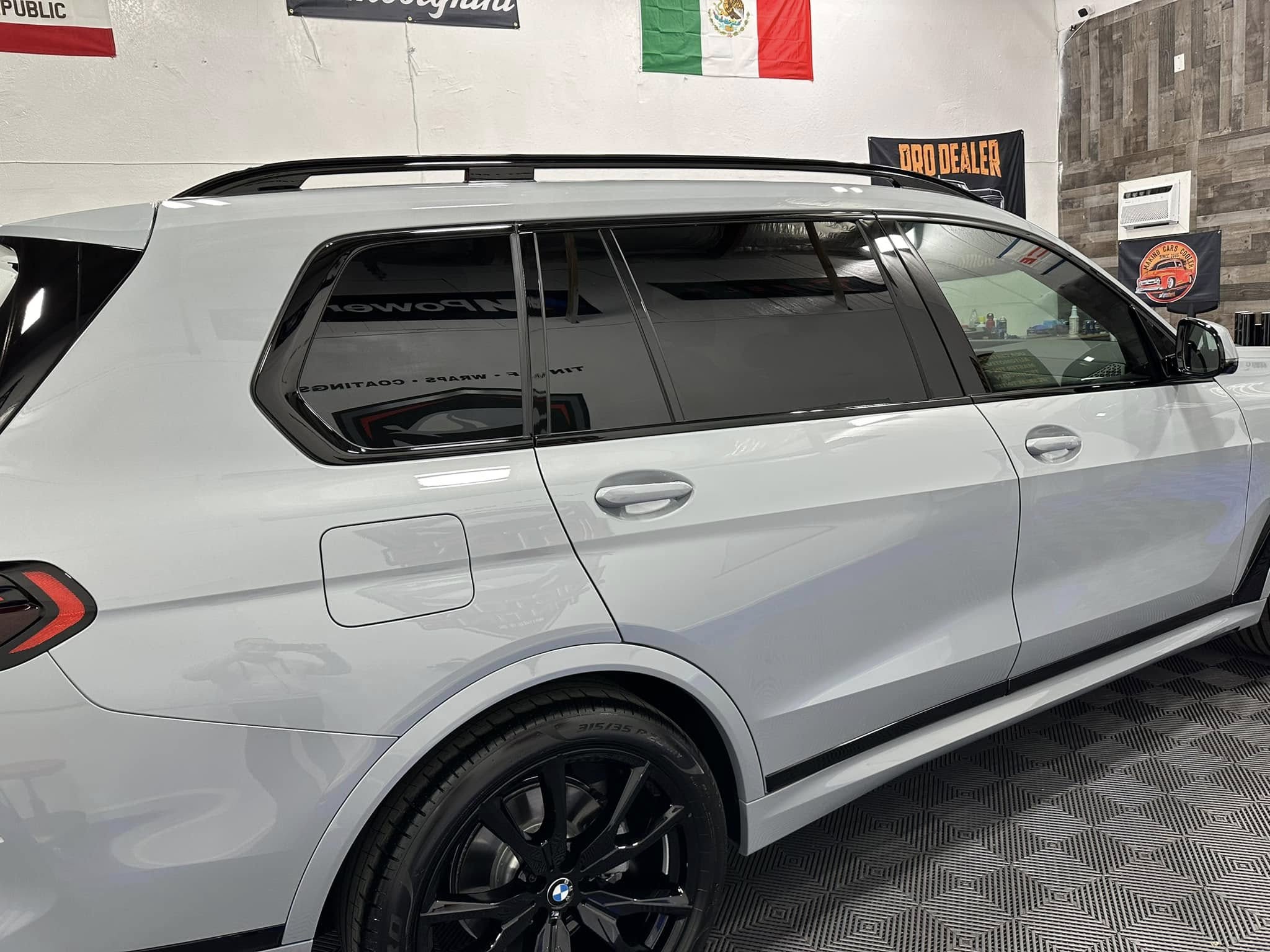 Completed auto window tinting - BMW X5 with premium tint by Victory Window Tinting Fresno